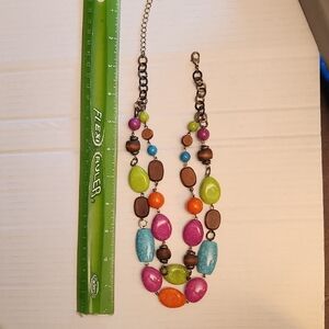 Vibrant Multicolor Beaded Necklace